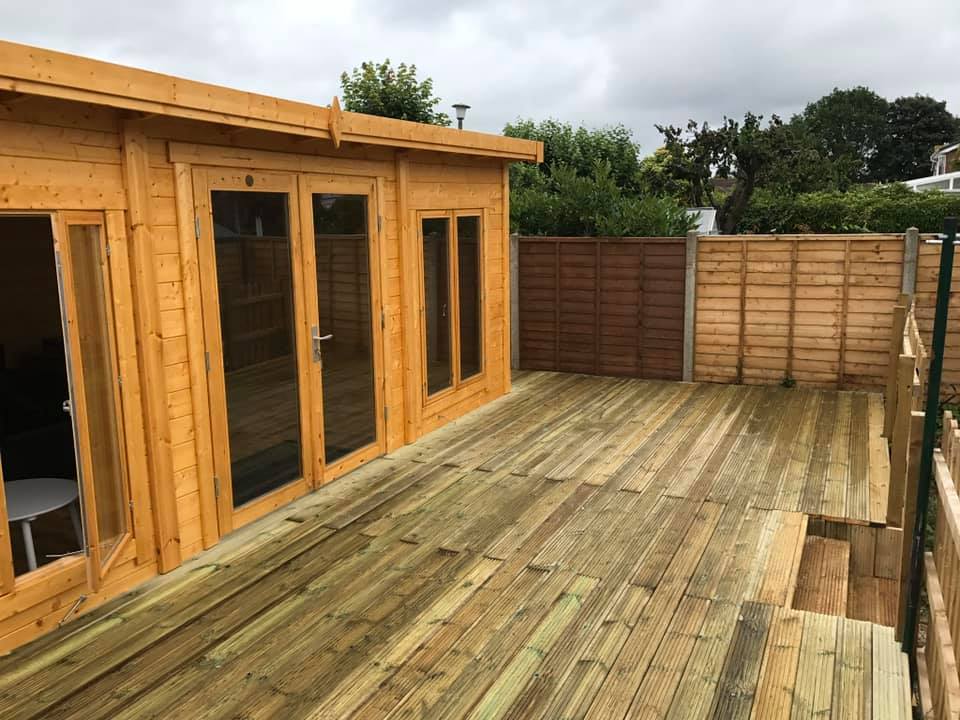 garden building summer houses and decking